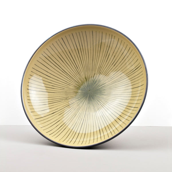 Serving Bowl 28cm Green Converging Line Glaze Main image