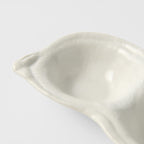Edamame Triple Pod Dish 200ml Matte White Glaze