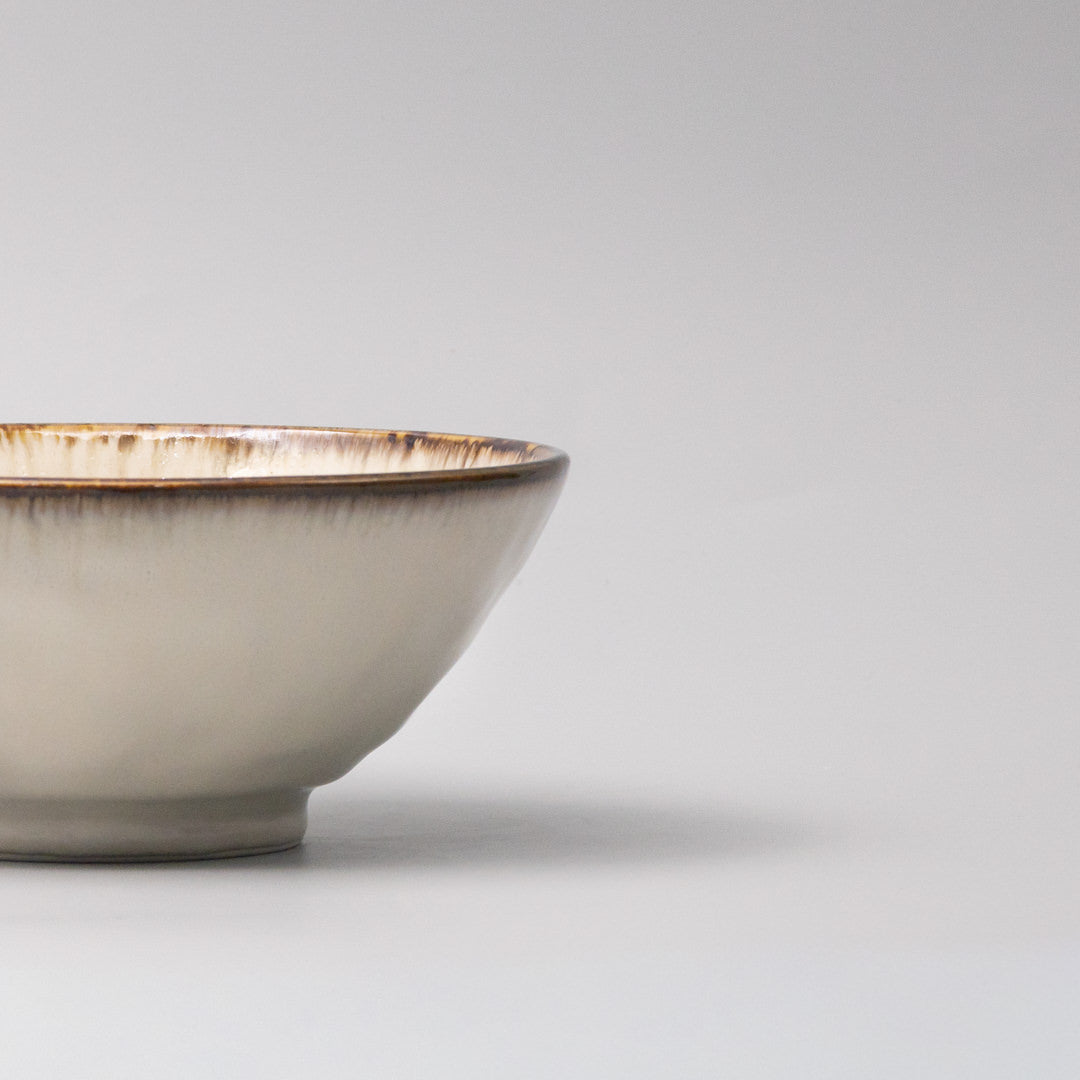 Udon Bowl 19cm Ivory Pearl Glaze Secondary image