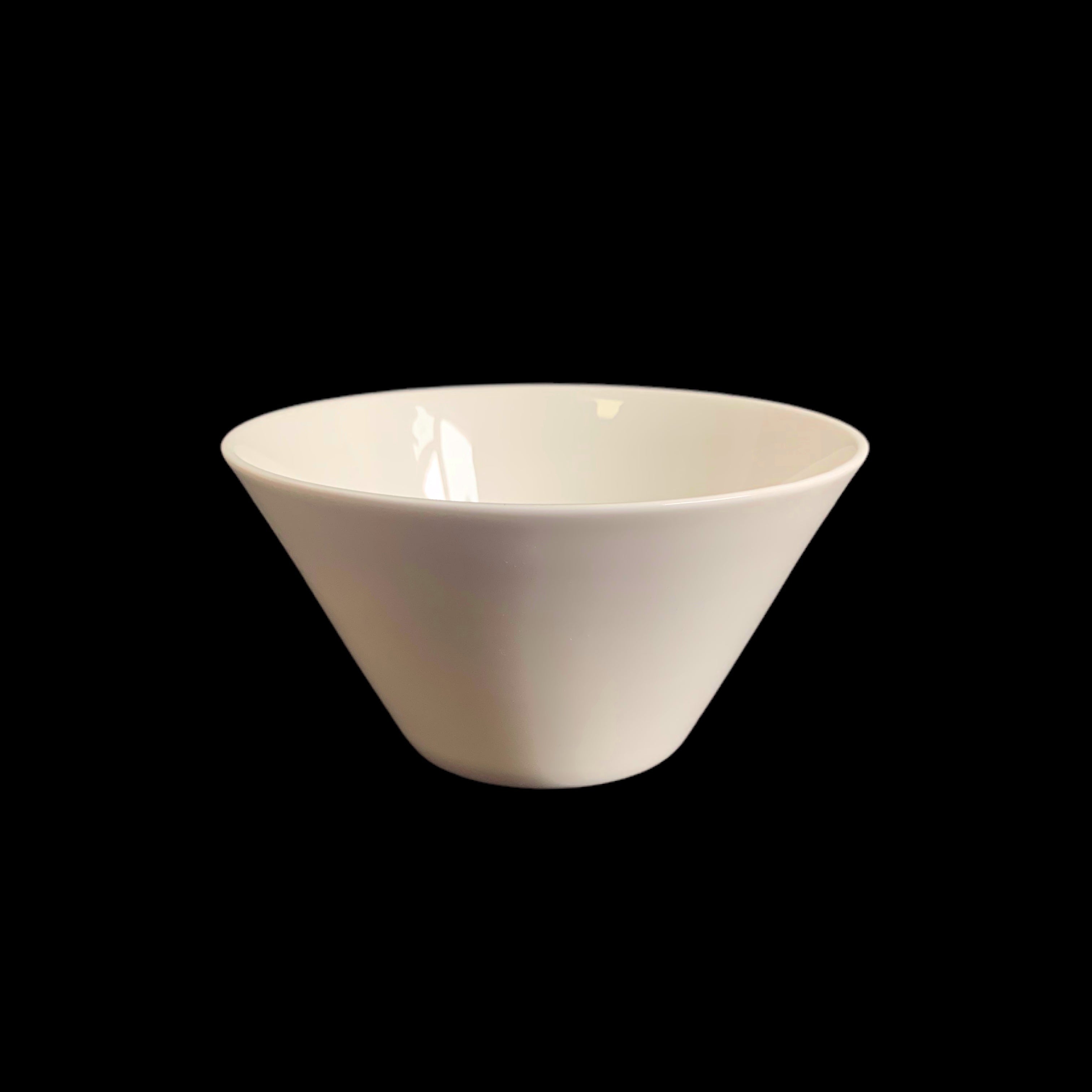 White Fine Bone China 14cm (5.5") V-Shape Bowl (24-piece set)