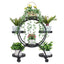 Metal Plant Stand Rack 4Tier Indoor Flower Pot Stand with Wheels for Living Room