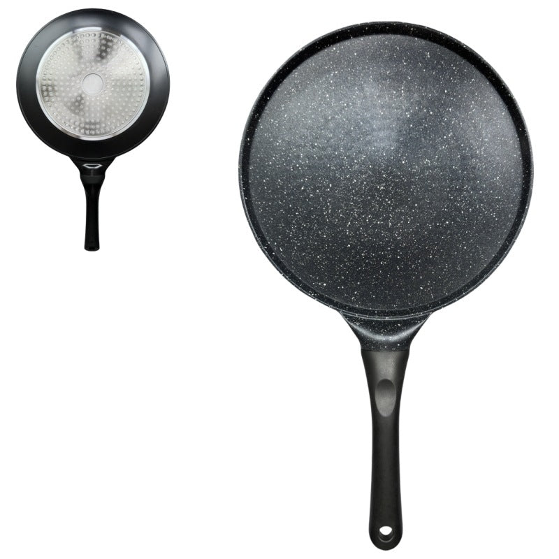 Large Black Plane Versatile Non-Stick Frying Pan (27cm) - Induction Ready Skillet for Everyday Cooking Main image