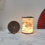 Foldable Telescopic Lantern Lamp - 3 Light Modes, USB Rechargeable, Wood/Paper Finish(Lotus Painting)