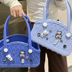 Stylish Handbag - Spacious with Decorative Elements(pink)