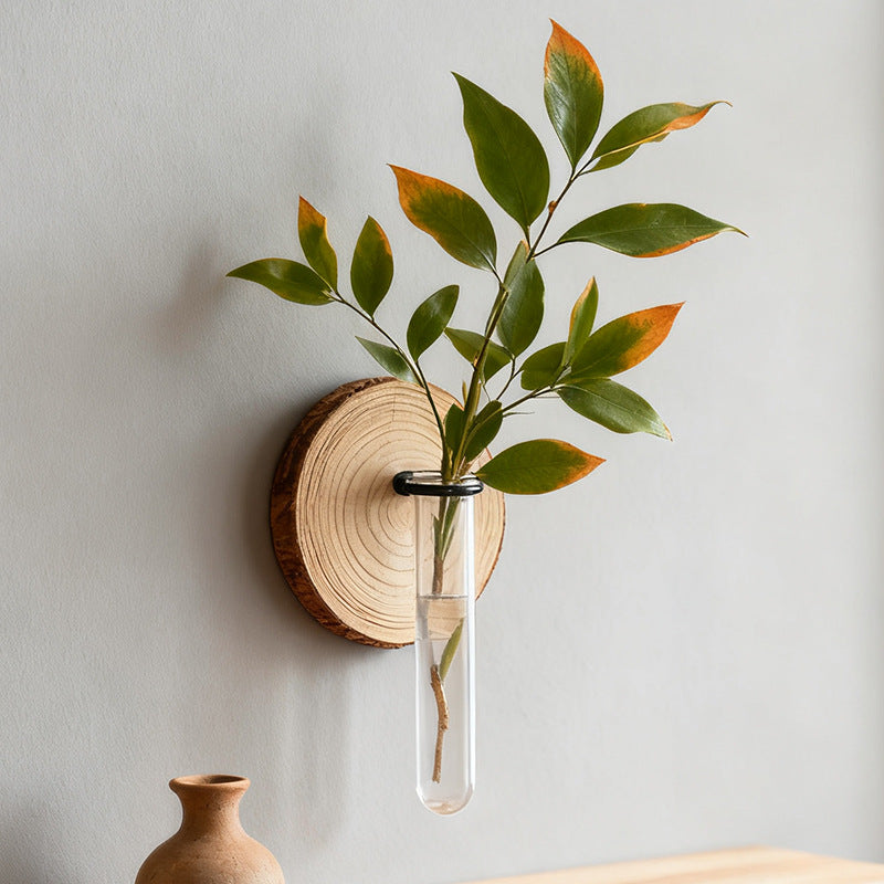 Wall-Mounted Hydroponic Plant Test TubeFlower Pot for Indoor Plants & Cuttings Main image