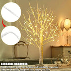 144 LEDS Birch Tree Lamp with Bendable Branches Style - Warm White Romantic Decorative Night Light Decor