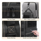 Heavy Duty Oxford Cloth Tool Bag - Portable Tactical Storage Pouch with Shoulder Strap, Multi-Function Loops, Zipper Pockets & Elastic Bands, Durable & Wear Resistant for Electricians, DIY, Camping, Auto Repair