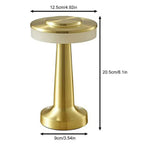 Black Rechargeable UFO Table Lamp Touch Control LED Bedside Night Light, Cordless Mushroom Desk Lamp for Bedroom Living Room Restaurant Bar Camping