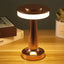 Bronze Rechargeable UFO Table Lamp Touch Control LED Bedside Night Light, Cordless Mushroom Desk Lamp for Bedroom Living Room Restaurant Bar Camping