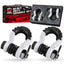 Gift Box Set of White 3/4" D-Ring Tow Shackle (2 Pack) - Carbon Steel Bow Shackle with Nut & Cotter Pin, 20T Break Strength for Off-Road Recovery Trailer