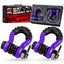 Gift Box Set of Purple 3/4" D-Ring Tow Shackle (2 Pack) - Carbon Steel Bow Shackle with Nut & Cotter Pin, 20T Break Strength for Off-Road Recovery Trailer