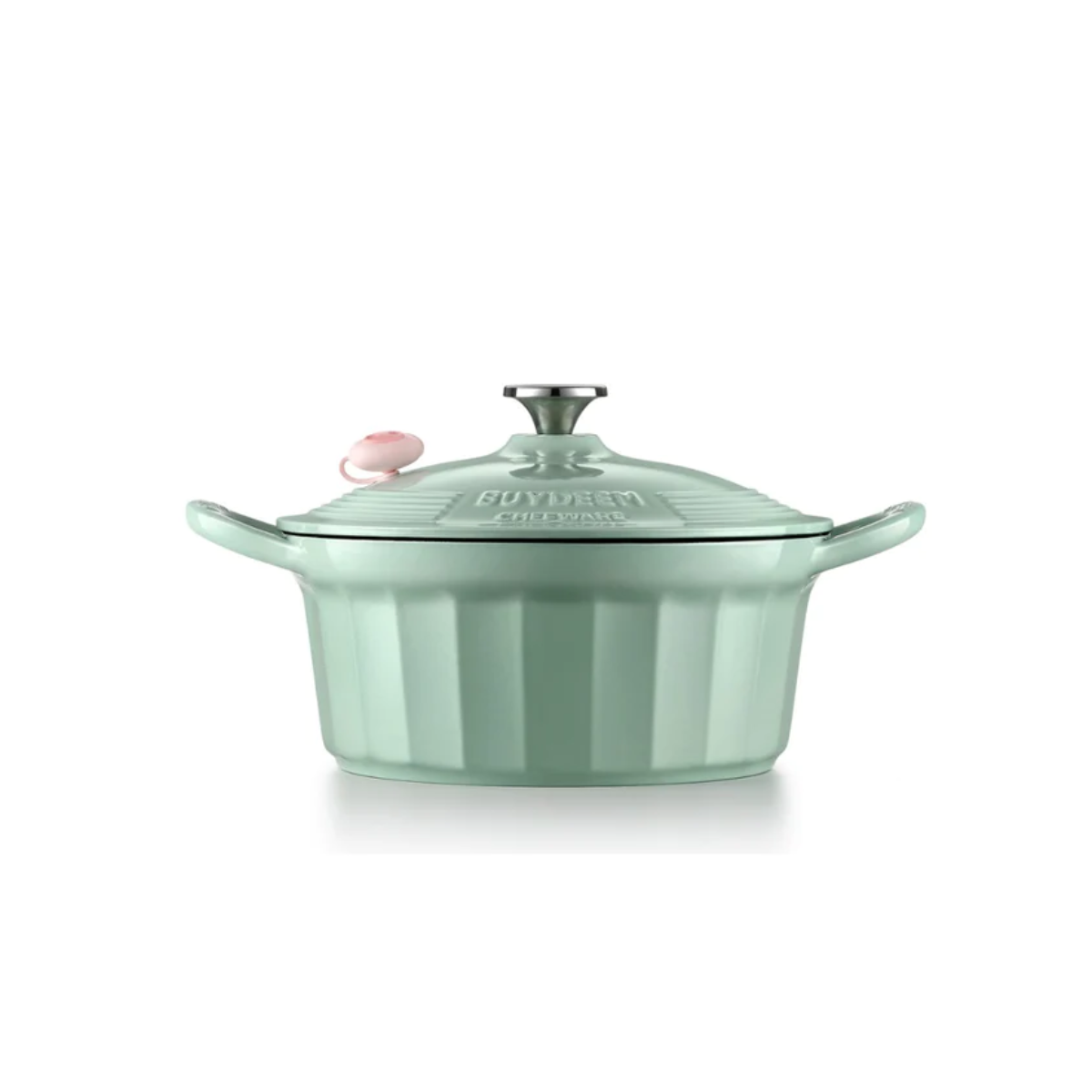 Large Enameled Cast Iron Dutch Oven - Green Main image