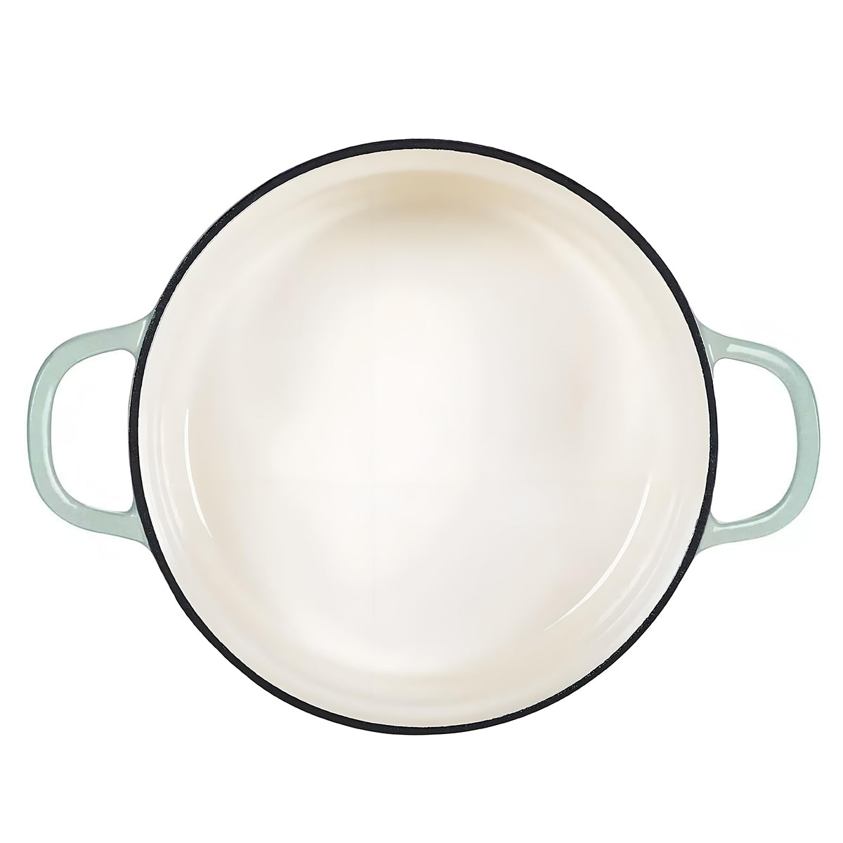 Large Enameled Cast-Iron Dutch Oven - Green Secondary image