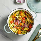 BUYDEEM Enameled Cast-Iron Dutch Oven