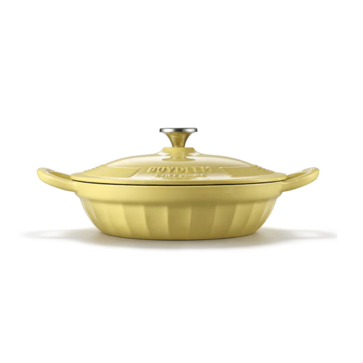 Large Enameled Cast Iron Dutch Oven Yellow Main image