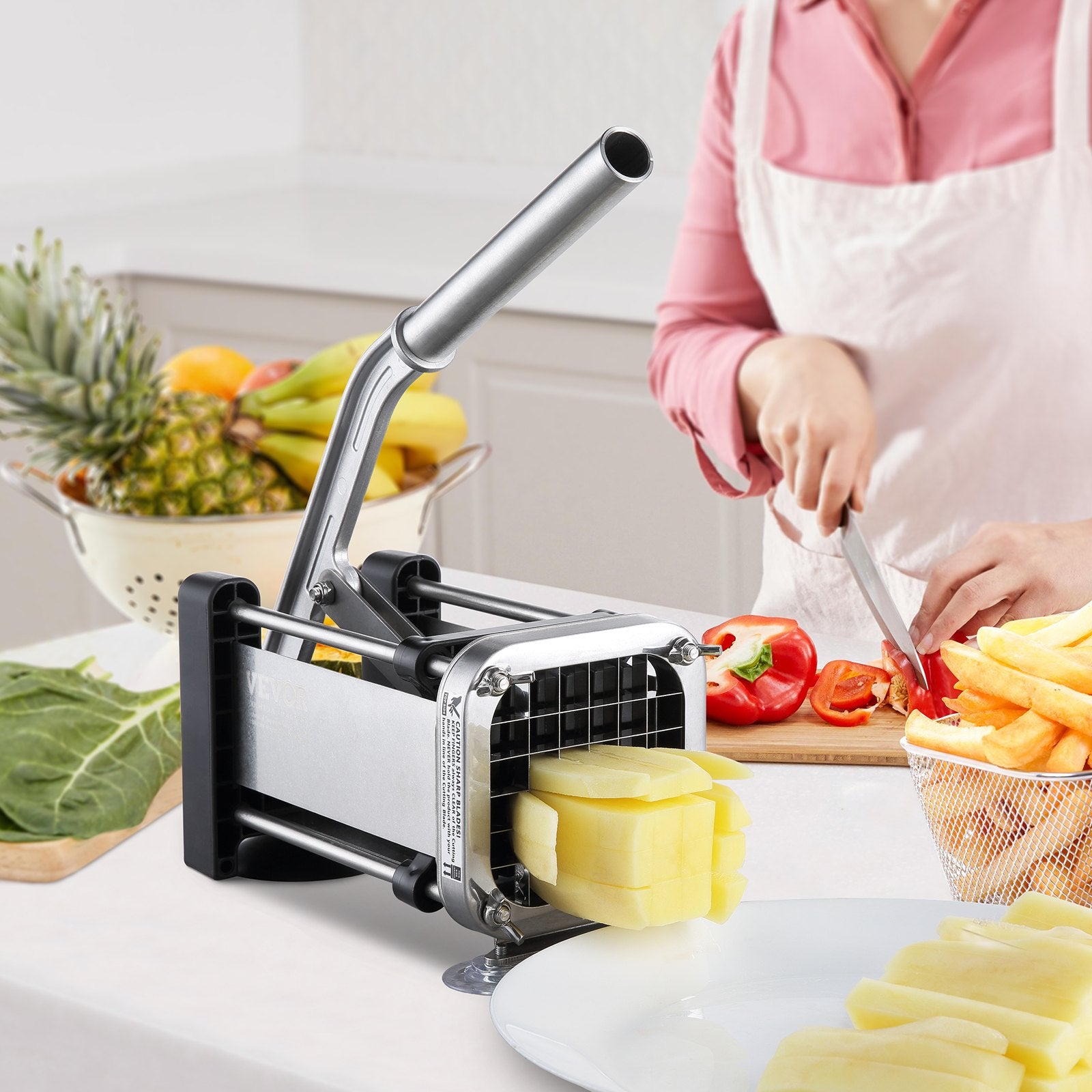 Vegetable/French Fry Cutter, with 1/2-Inch and 3/8-Inch Stainless Steel Blades Secondary image