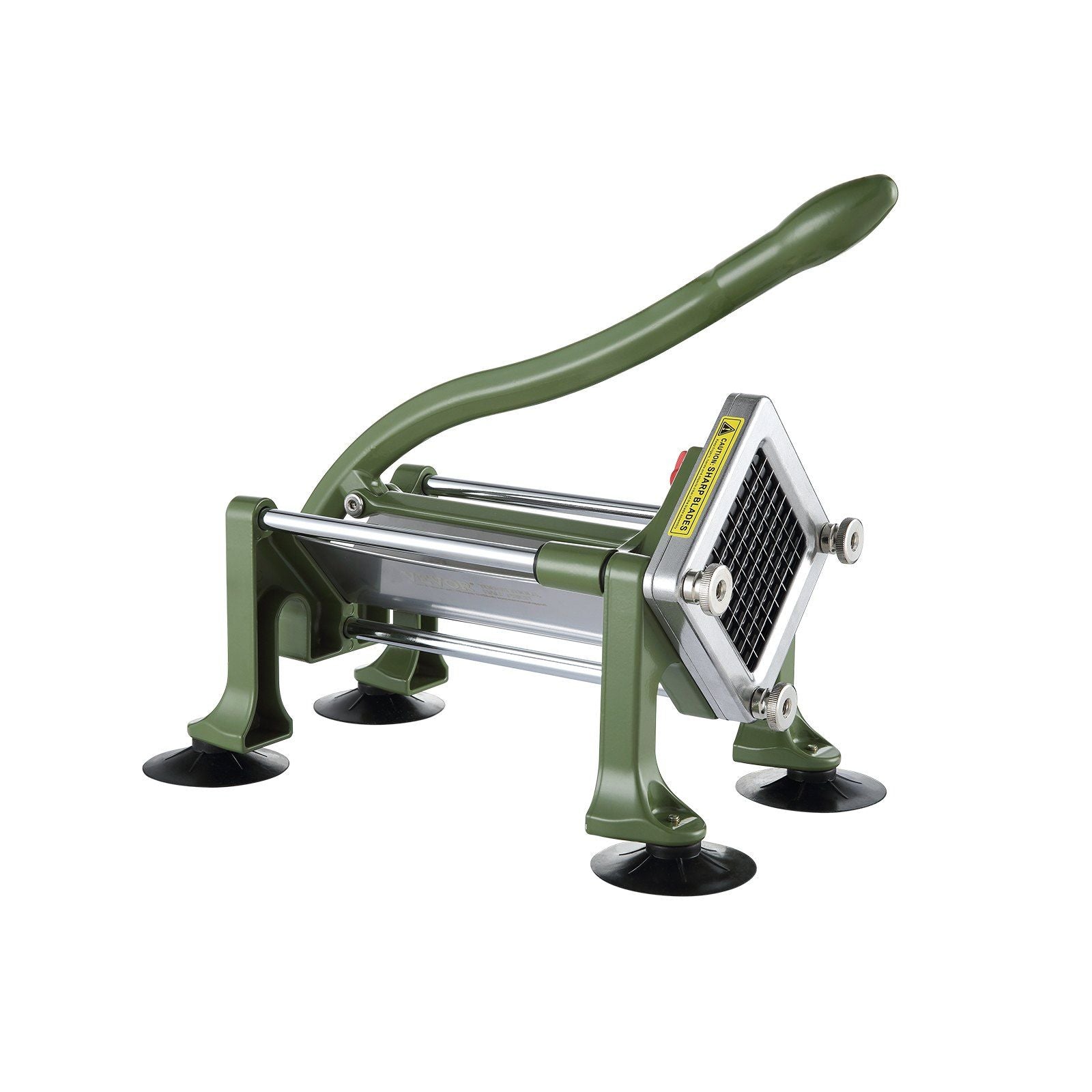 French Fry Cutter, Potato Slicer with 1/2" 3/8" 1/4" Stainless Steel Blades, Manual Potato Cutter Chopper with Suction Cups, Great for Potato, French Fries, Cucumber, Vegetables, Carrot Main image