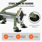 French Fry Cutter, Potato Slicer with 1/2" 3/8" 1/4" Stainless Steel Blades, Manual Potato Cutter Chopper with Suction Cups, Great for Potato, French Fries, Cucumber, Vegetables, Carrot