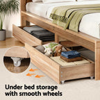 Artiss Queen Size Bed Frame with 2 Drawers Bedroom Furniture