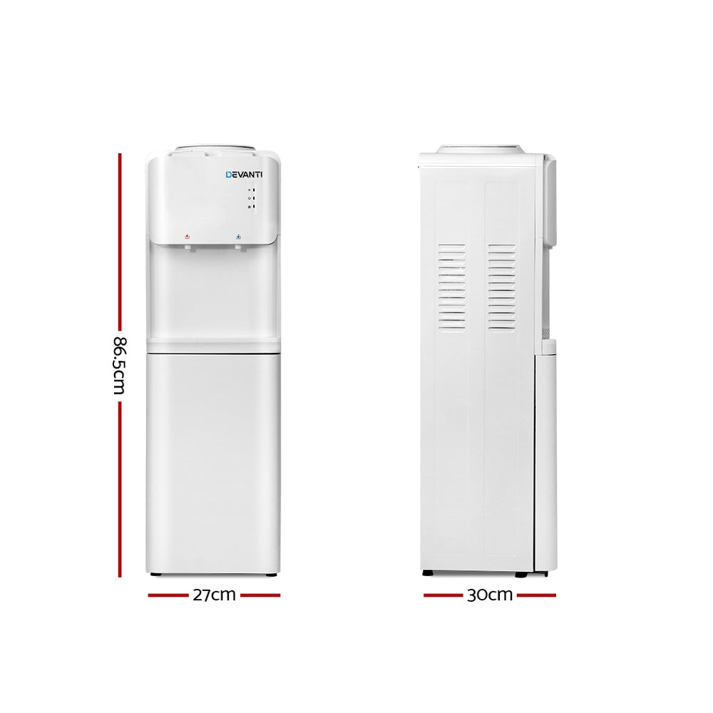 Devanti Water Cooler Dispenser Stand White Secondary image