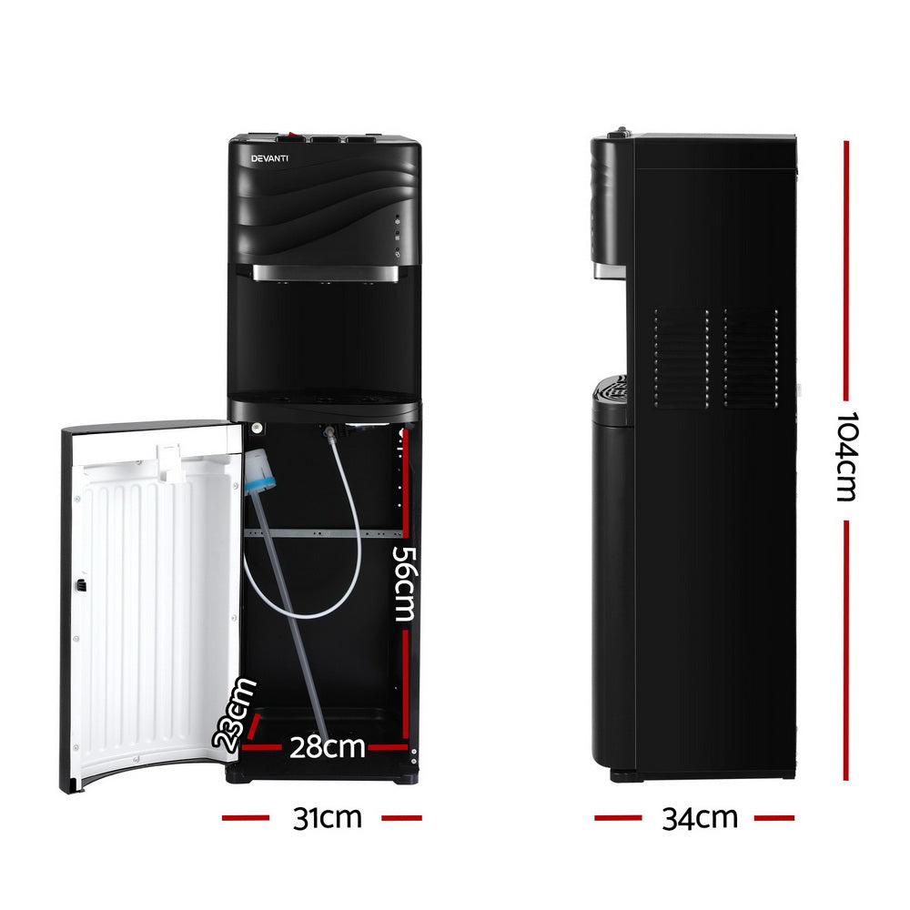 Devanti Water Cooler Dispenser Bottom Load Black Secondary image