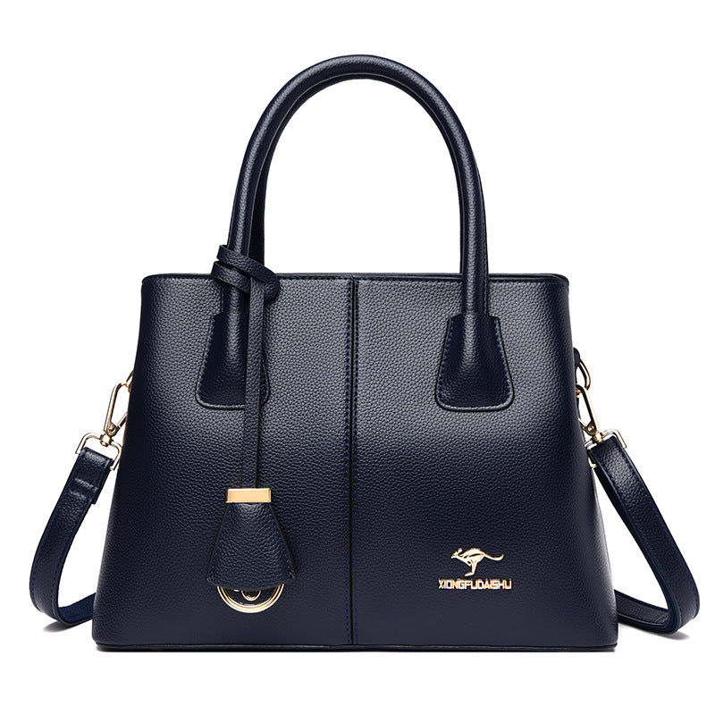 Large-Capacity Womens Shoulder Handbag - Blue - Bags Backpacks & Luggage
