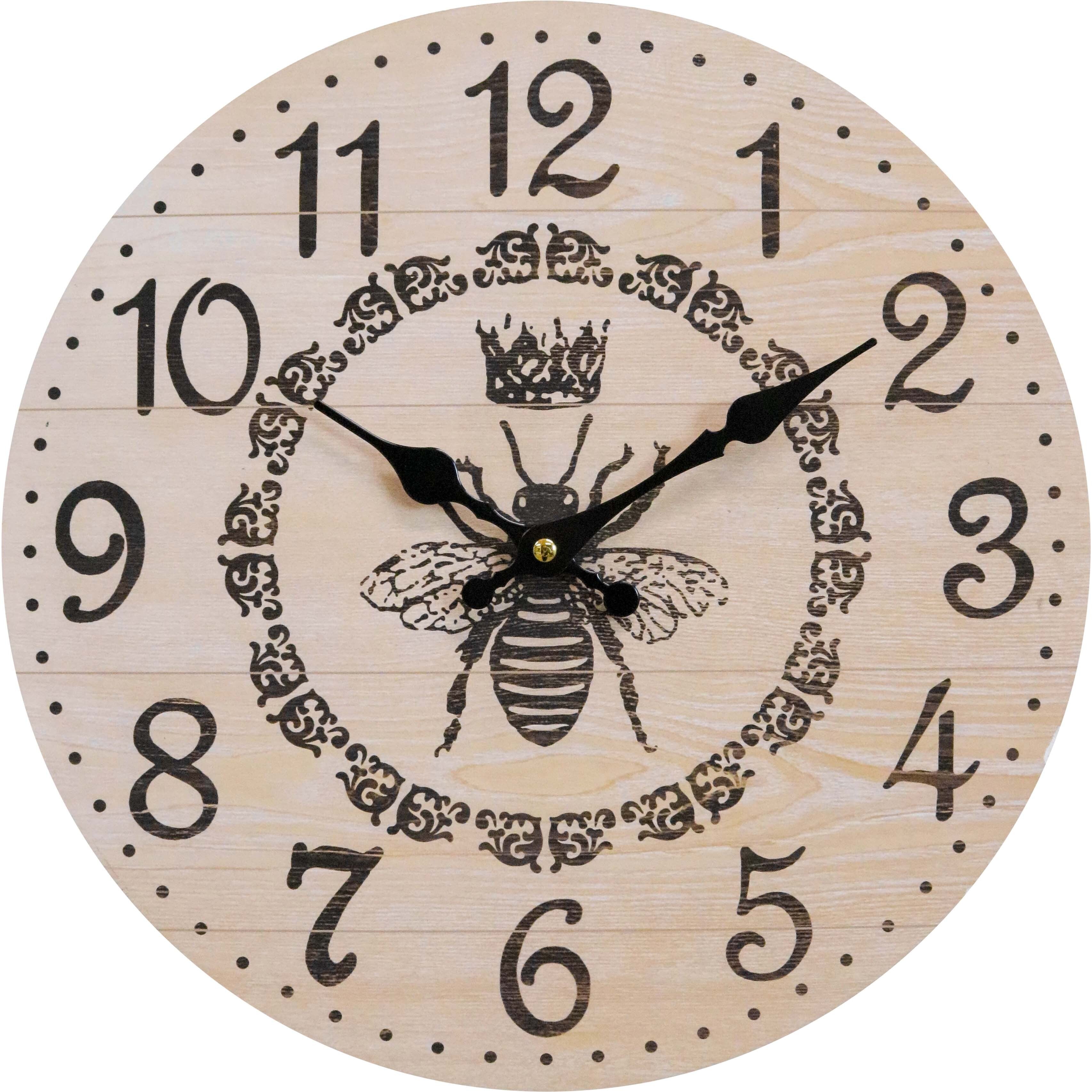 Clock Queen Bee 34cm | 34 x 34 x 4 cm Main image