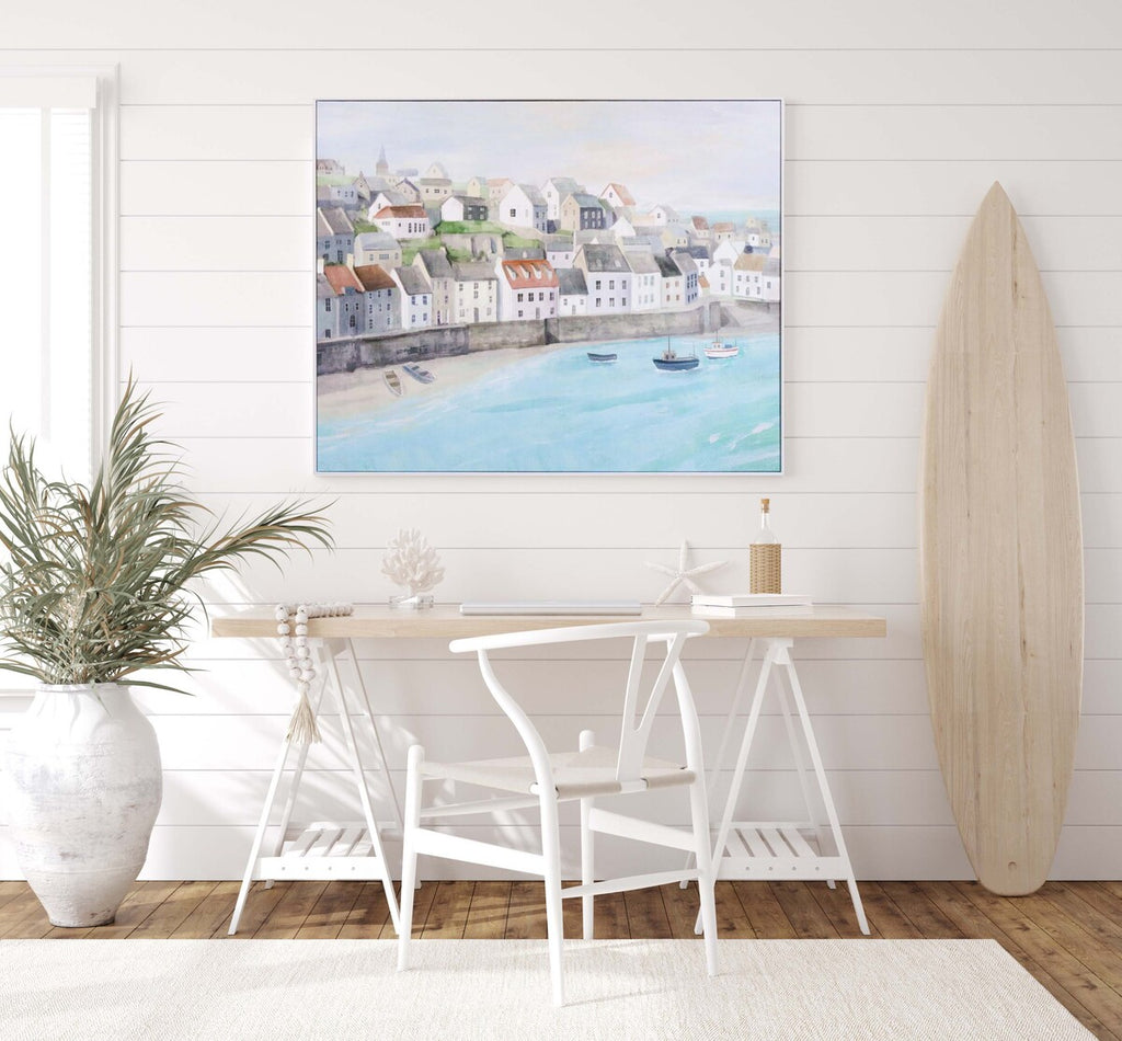 Framed Canvas Along The Coast