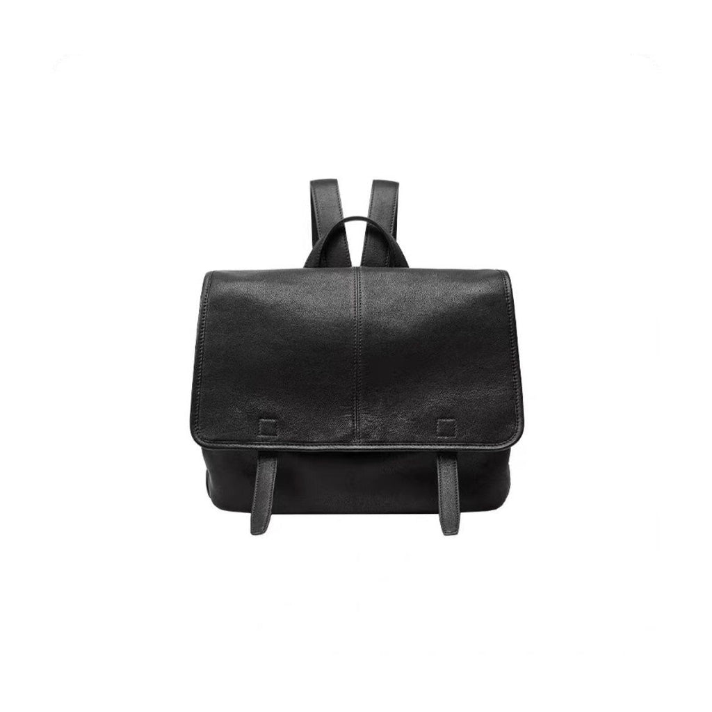 Vegetable-Tanned Leather Messenger Backpack - Bags Backpacks & Luggage