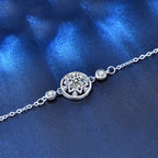 925 Sterling Silver Monternet Moissanite Bracelet - Silver - Sterling Silver Bracelets