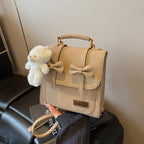 British-style Retro Chic Womens Backpack - Greige - Bags Backpacks & Luggage