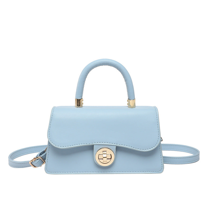 Womens Light Solid-Colour Commuter Crossbody Bag With Lock Closure - Bags Backpacks & Luggage