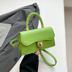 Womens Light Solid-Colour Commuter Crossbody Bag With Lock Closure - Bags Backpacks & Luggage