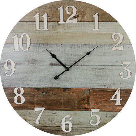Clock Weathered Boards Lrg 58cm | 58 x 58 x 4 cm Main image