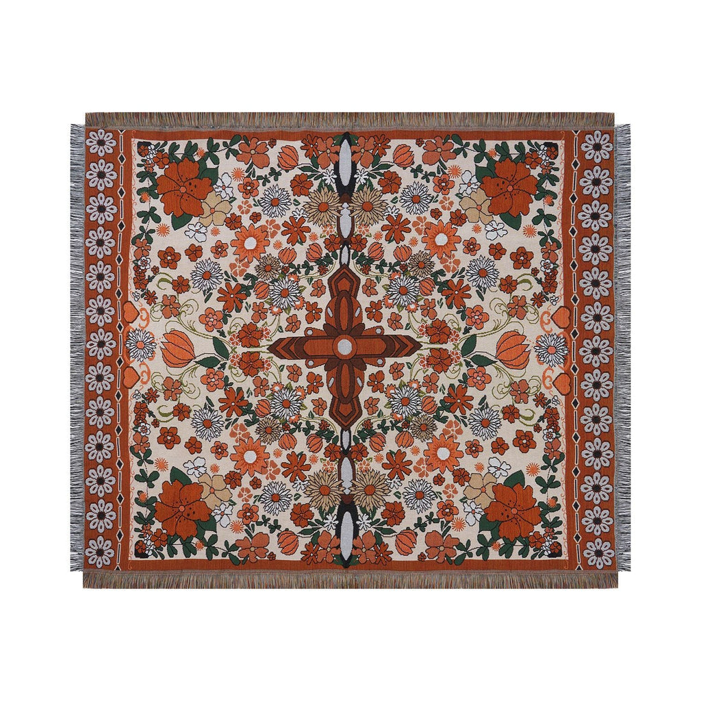 Bohemian Artistic Casual Sofa Cover Throw Rug - Orange / 130x160cm - Sofa Covers