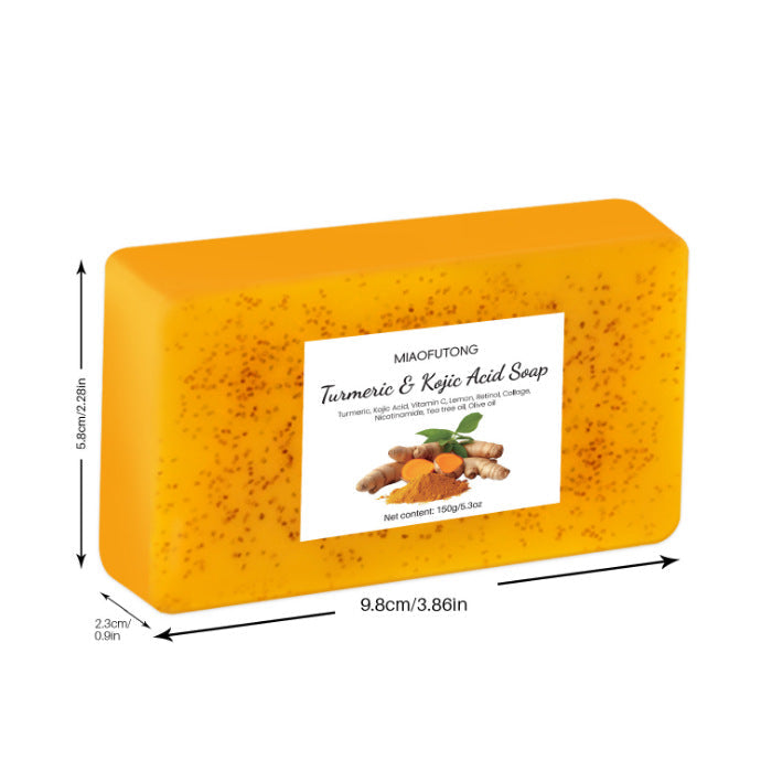 Turmeric Lemon Soap Handmade Cold Process - No 9 / 1PCS - Soaps
