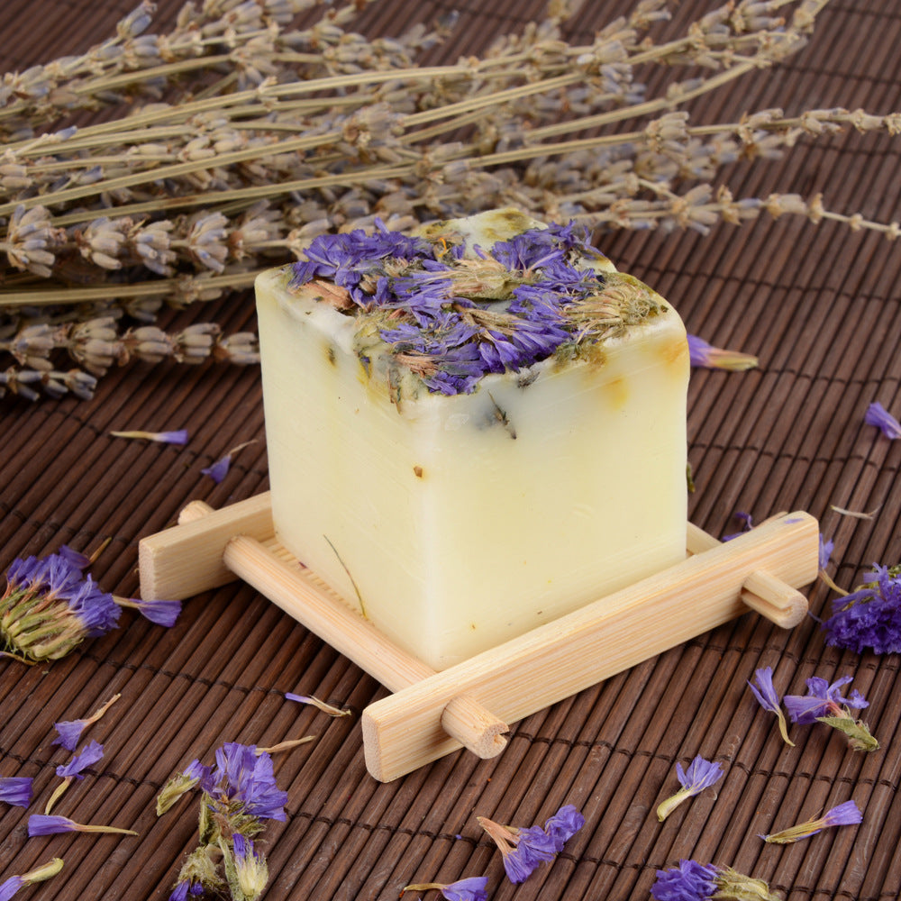 Creative Rose Plant Essential Oil Soap Facial Cleansing - Dont Forget Me Flower Soap - Soaps