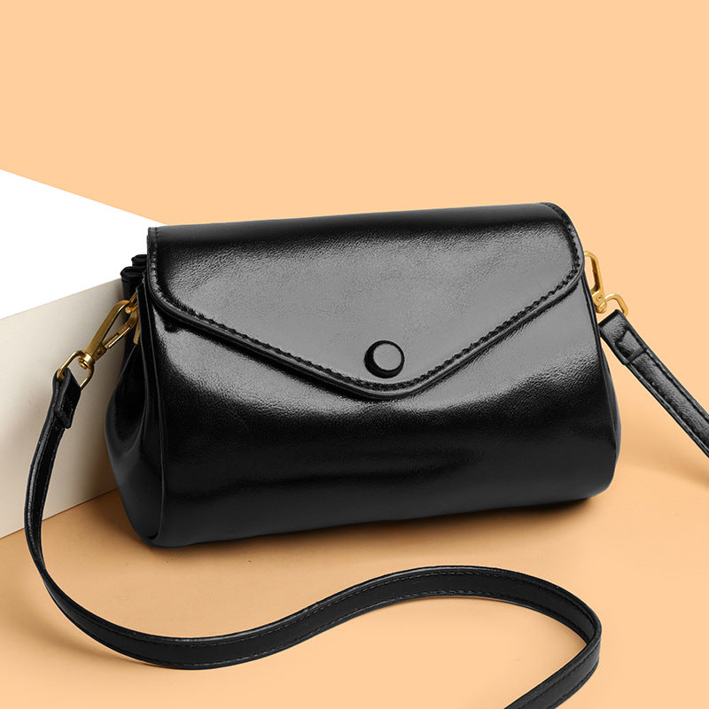 Versatile Retro Multi-Compartment Commuter Casual Crossbody Bag - Black - Bags Backpacks & Luggage