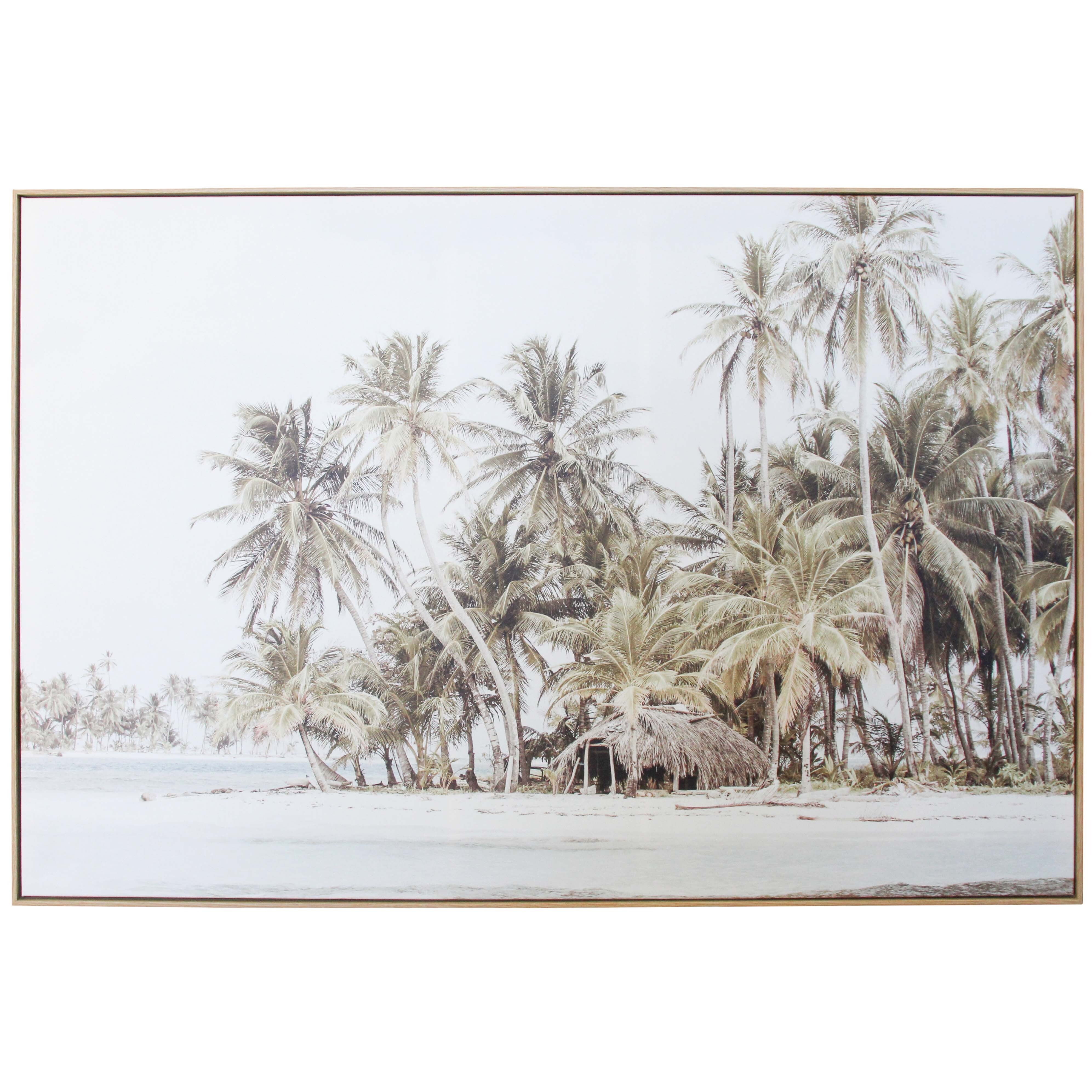 Framed Canvas Tiki Hut Main image