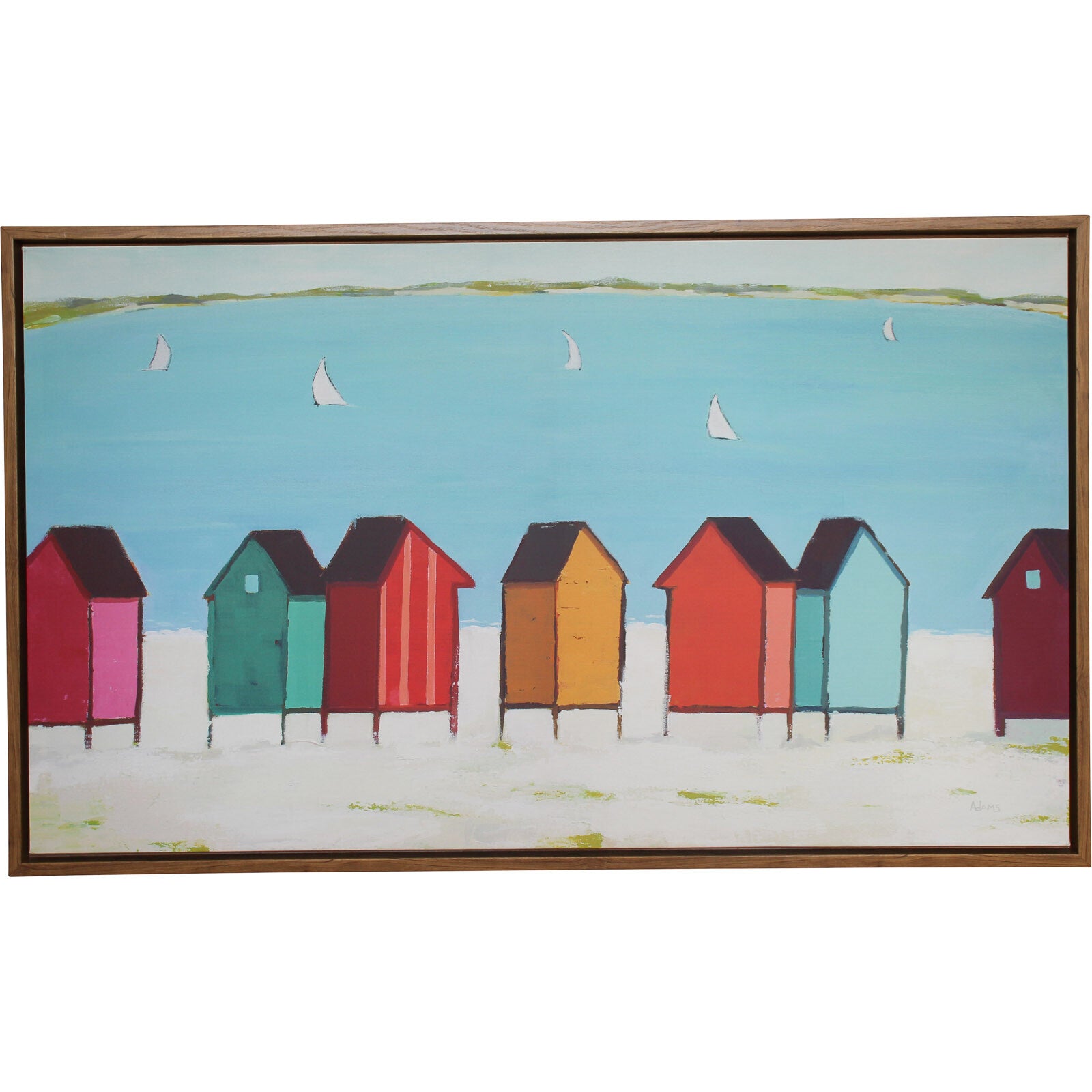 Framed Canvas Cabanas Main image