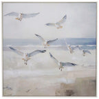 Framed Canvas Seagulls
