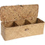 Woven Case W/ Sections Nat | 33 x 13 x 11 cm