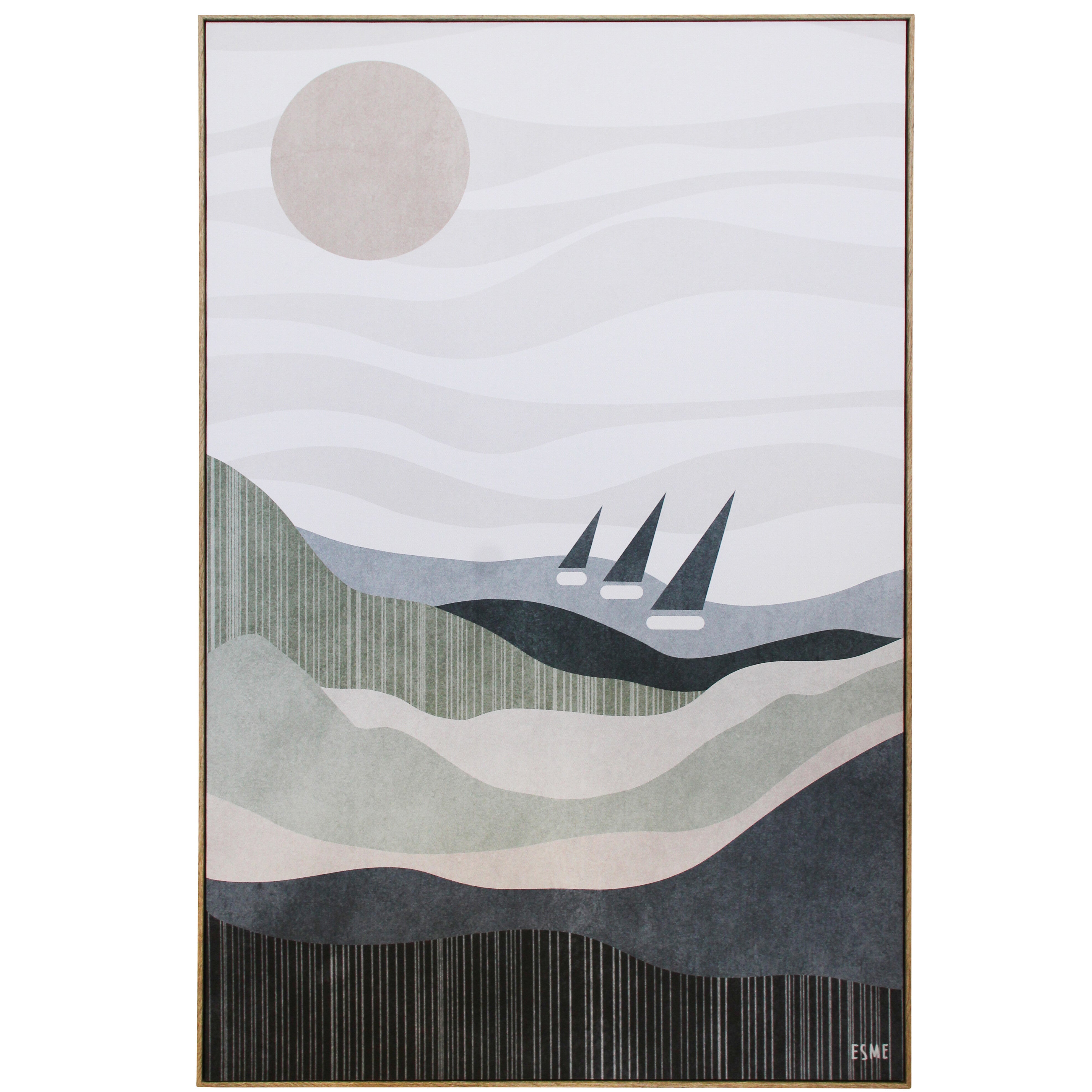 Framed Canvas Trio Sail* Main image