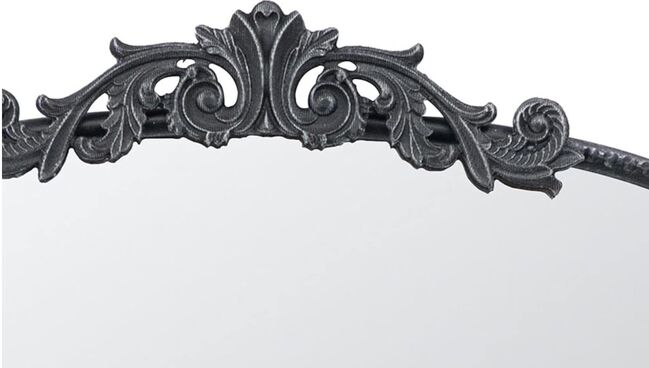 Baroque Tall Black Wall Mirror 91 x 61 cm