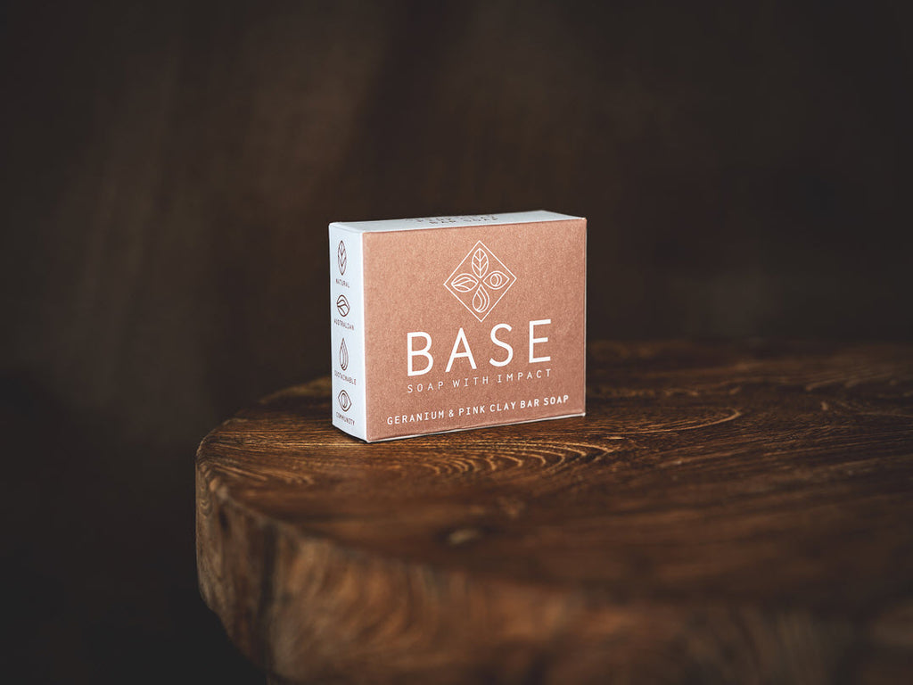 Geranium & Pink Clay Soap Bar