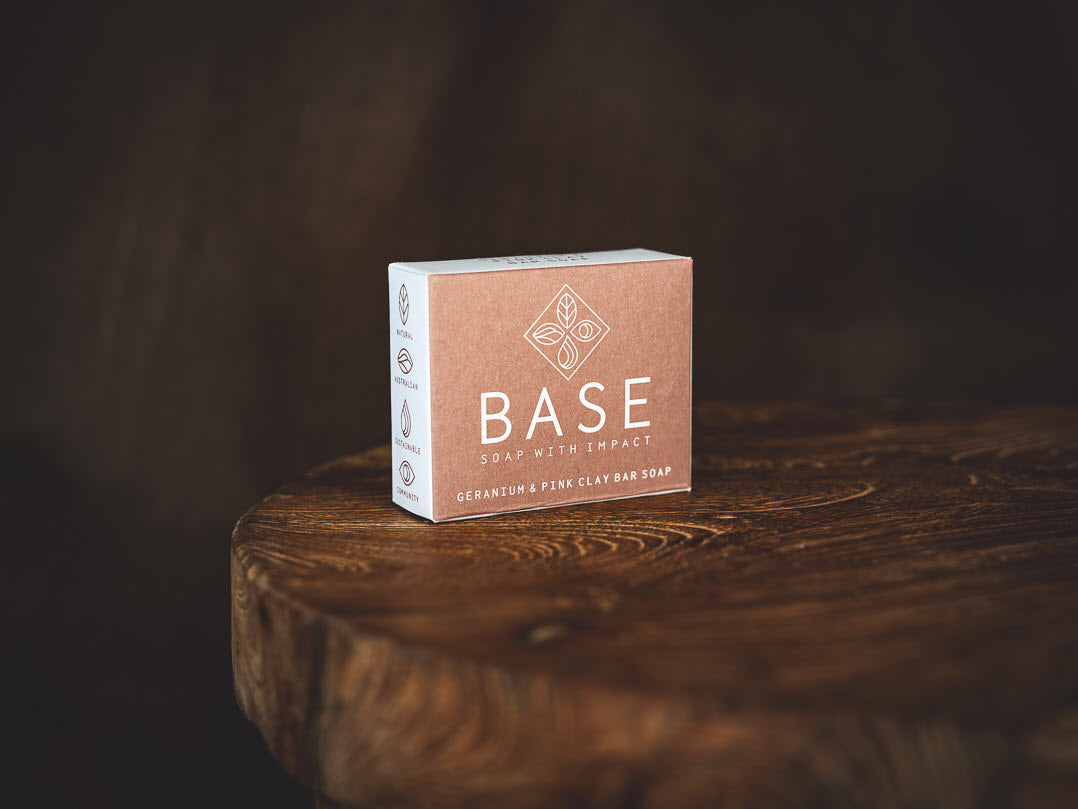 Geranium & Pink Clay Soap Bar