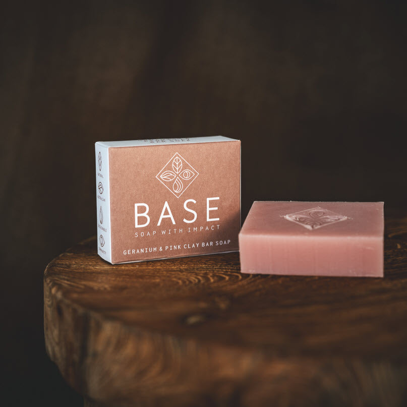 Geranium & Pink Clay Soap Bar