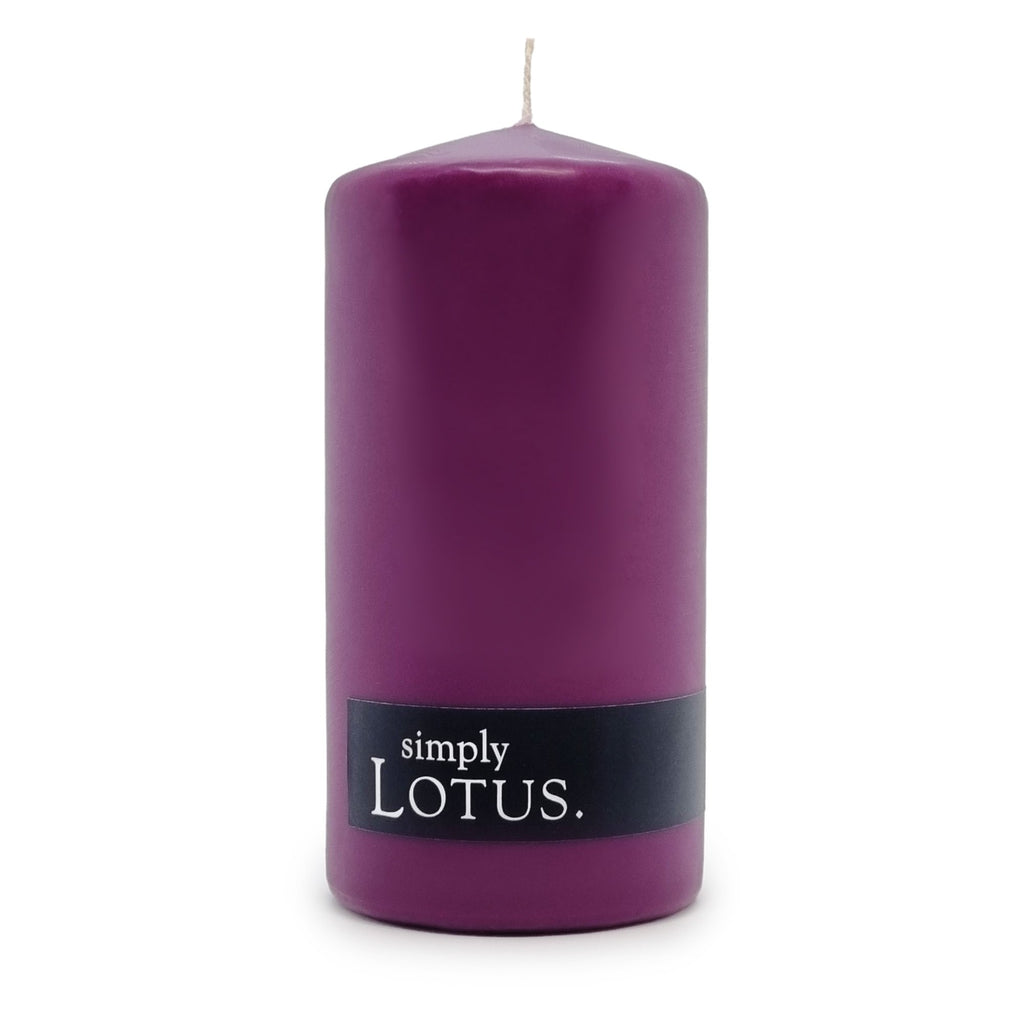 Lotus Medium Pillar Candle