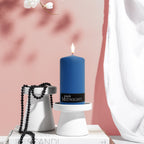Midnight Medium Pillar Candle