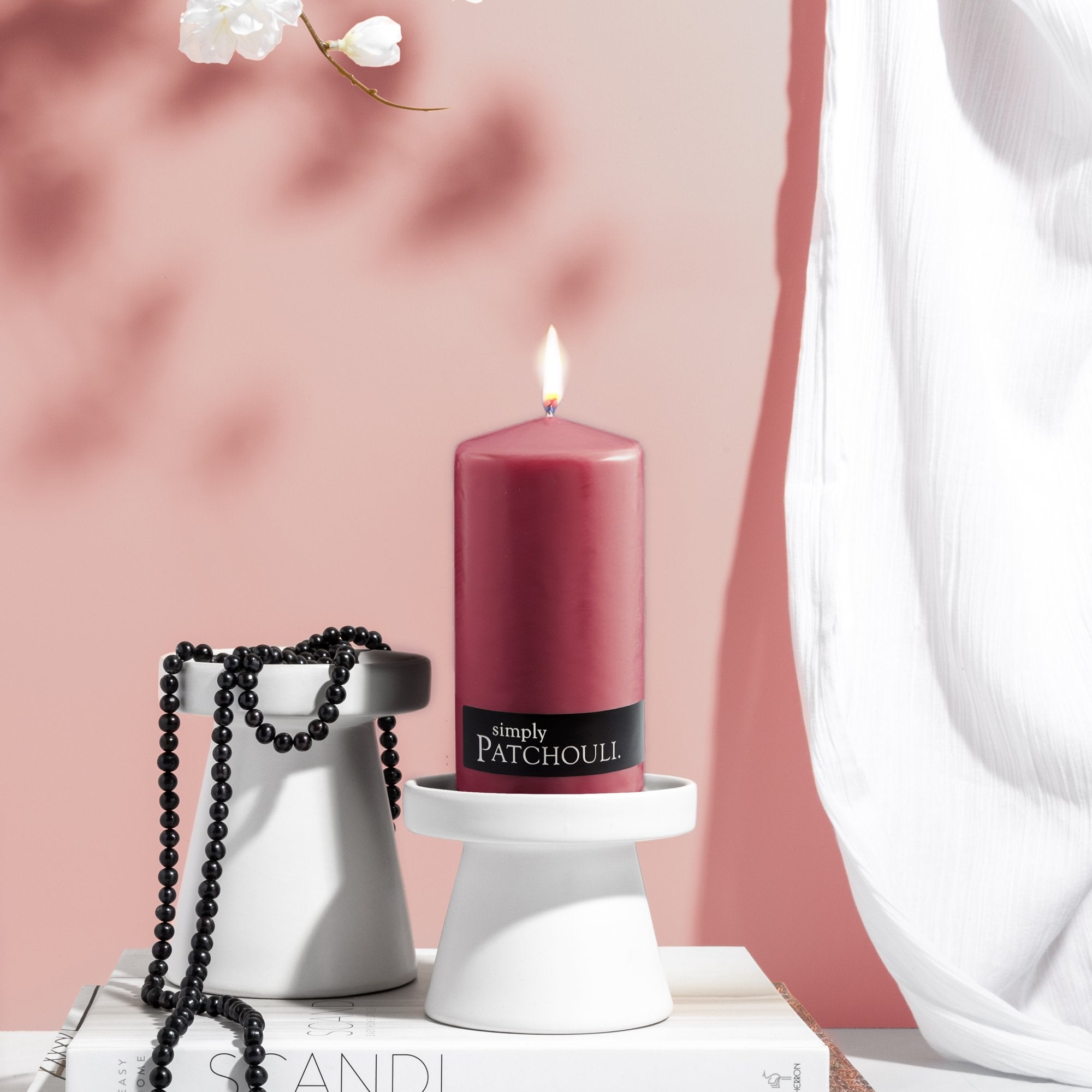 Patchouli Medium Pillar Candle Secondary image